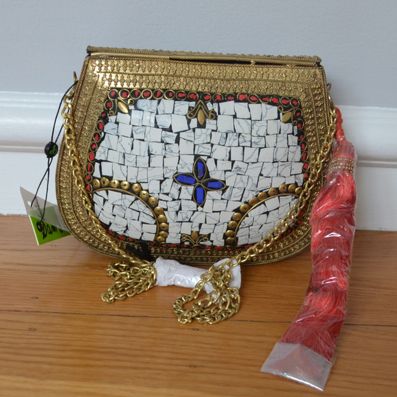 SAM EDELMAN Tassel Iron Minaudiere Bag - Picture 4 of 8